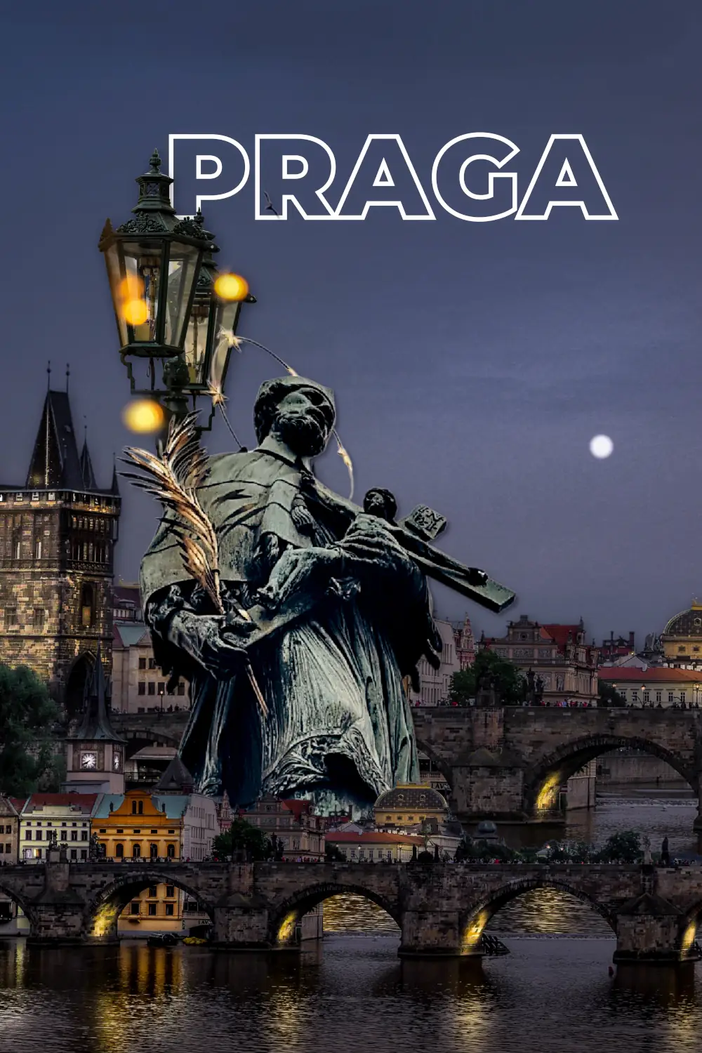Plakaty na 艣cian臋 鈥� Praga Karol Bridge 鈥� zfragmentowpl
